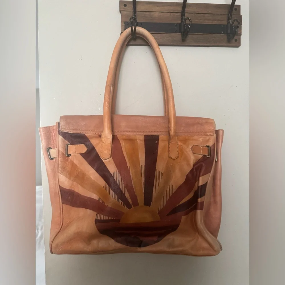 We The Free painted leather